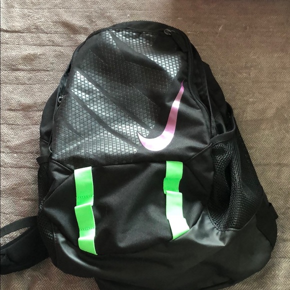 Nike backpack purple and green Clearance